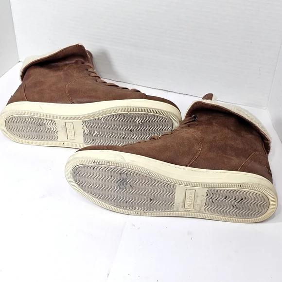 Indigo Brown Ankle Boots with Cream Lining - Picture 4 of 12